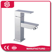 stainless steel brushed single handle basin faucet